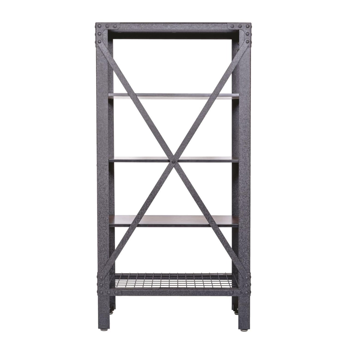 Duramax Furnitures DuraMax | Industrial Metal and Wood Storage Bookcase 68060