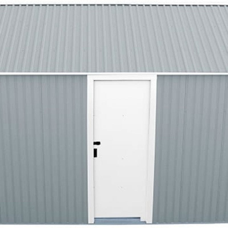 Duramax Metal Garage Kit DuraMax | Imperial Metal Garage 12X20 Light Grey With Off White Trim | Western States 50952_CA