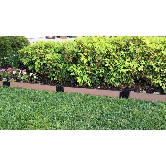 Frame It All Gardening Accessories Frame It All | Tool-Free Straight Landscape Edging Kit 32' Uptown Brown - 1" Profile 300001775