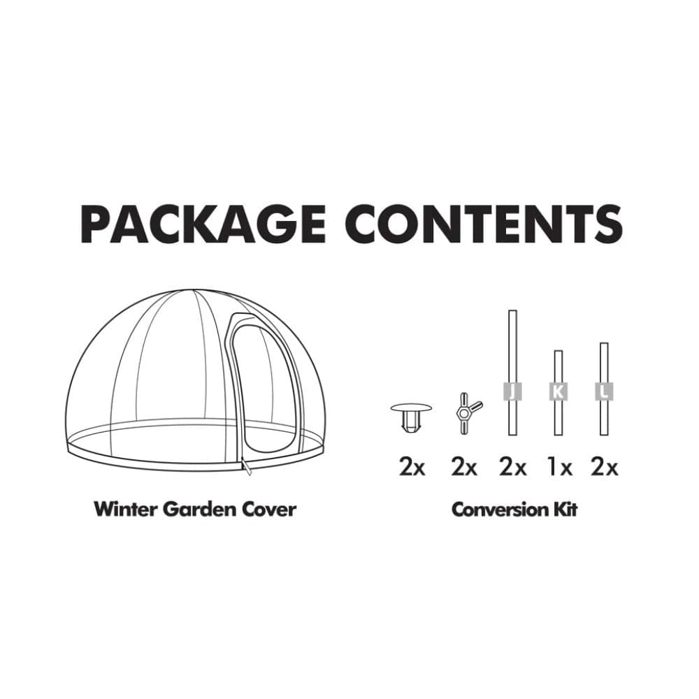 Garden Igloo USA Sun Room Kit Garden Igloo | Dome Winter Garden Replacement Cover V2 GI003