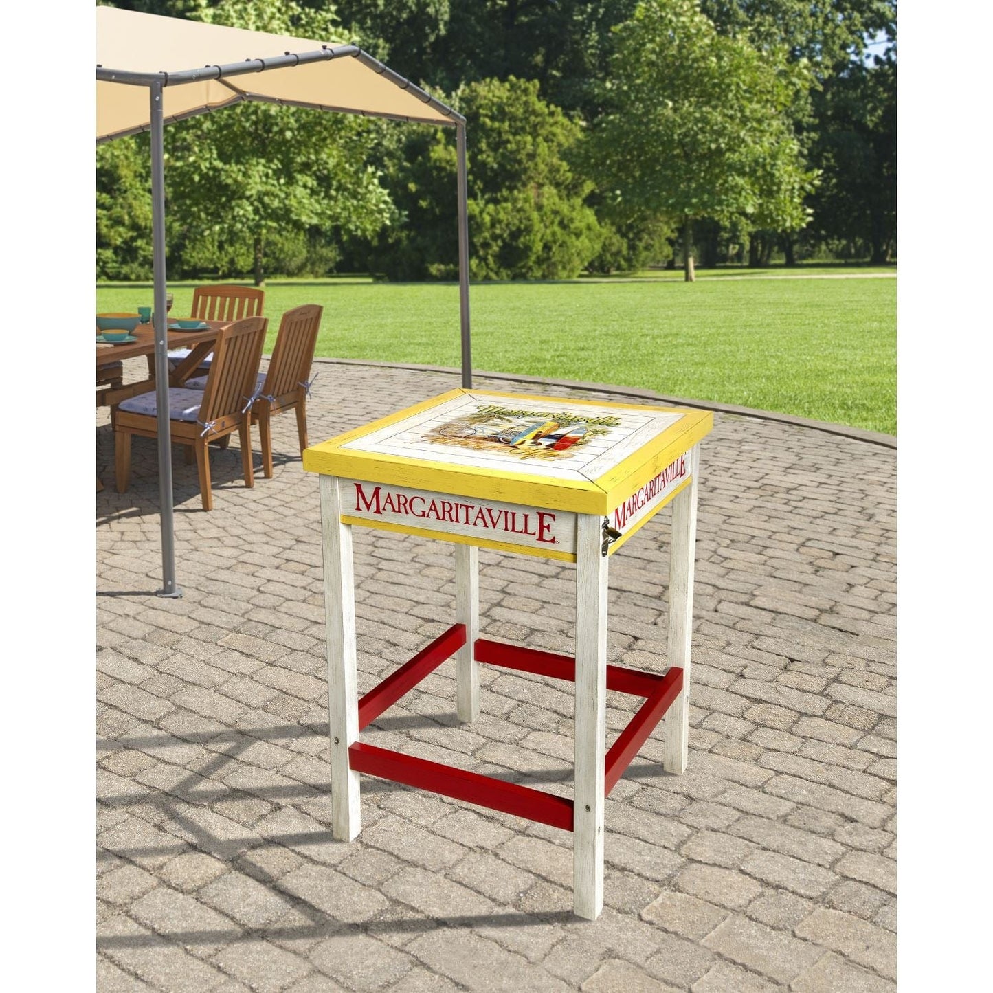 Margaritaville Table Margaritaville | Bistro Table with Beverage Tub - One Particular Harbour BT301MV-1