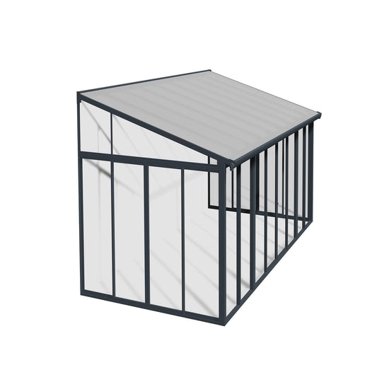 Palram - Canopia Add-a-Room Palram - Canopia | SanRemo 10x18 ft Patio Enclosure - Gray/Clear HG9065