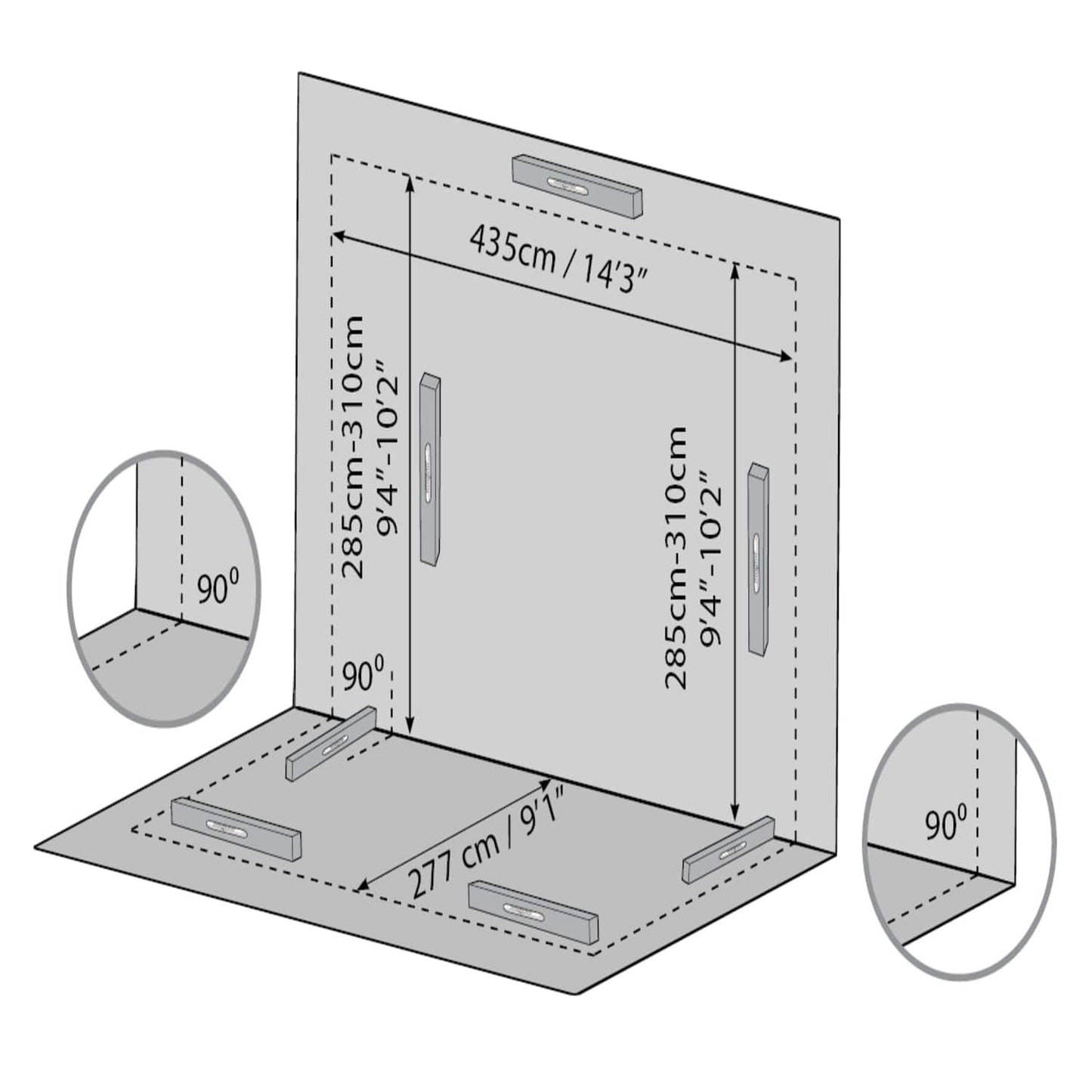 Palram - Canopia Add-a-Room Palram - Canopia | SanRemo 10x18 ft Patio Enclosure - Gray/Clear HG9065