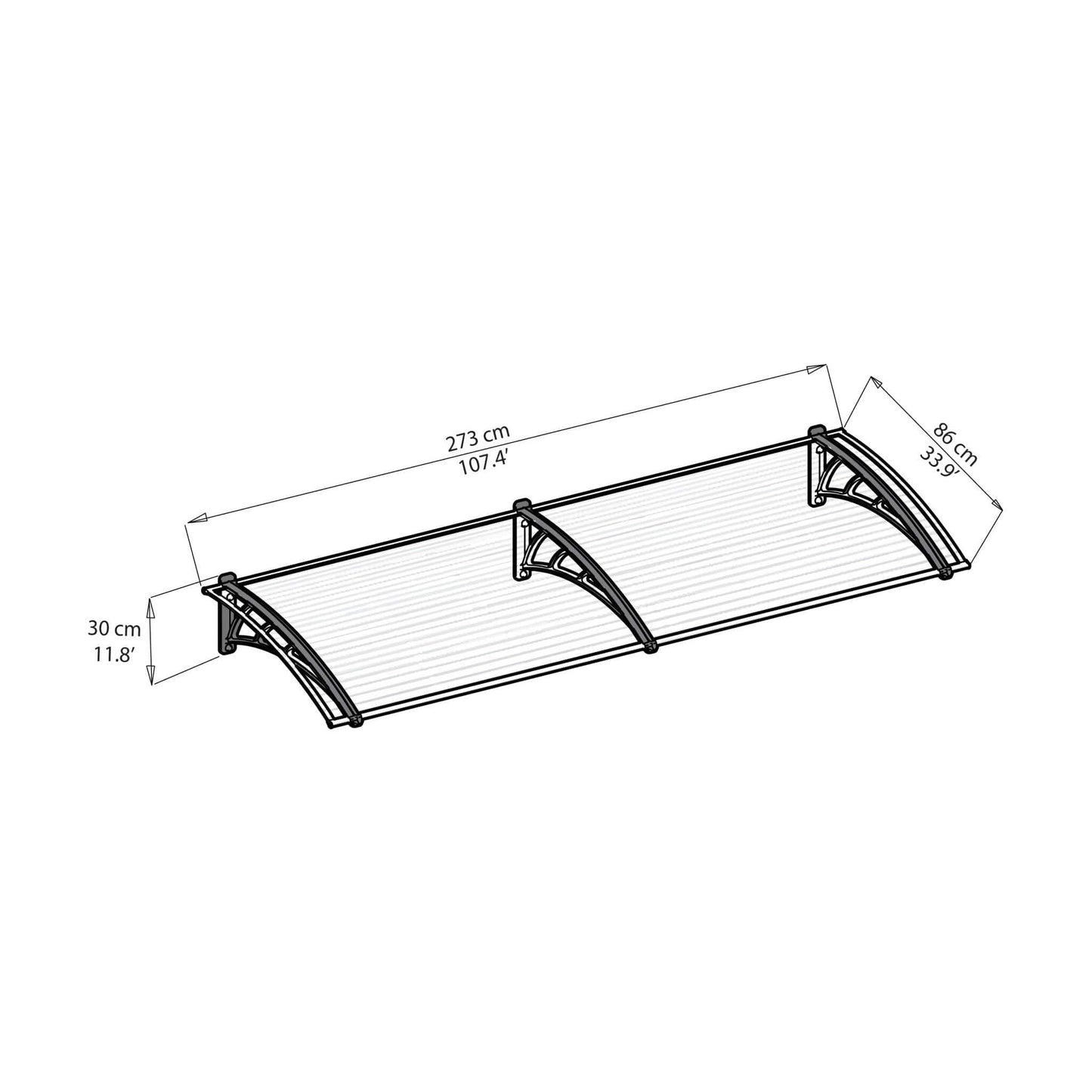 Palram - Canopia Neo Awning - mygreenhousestore.com