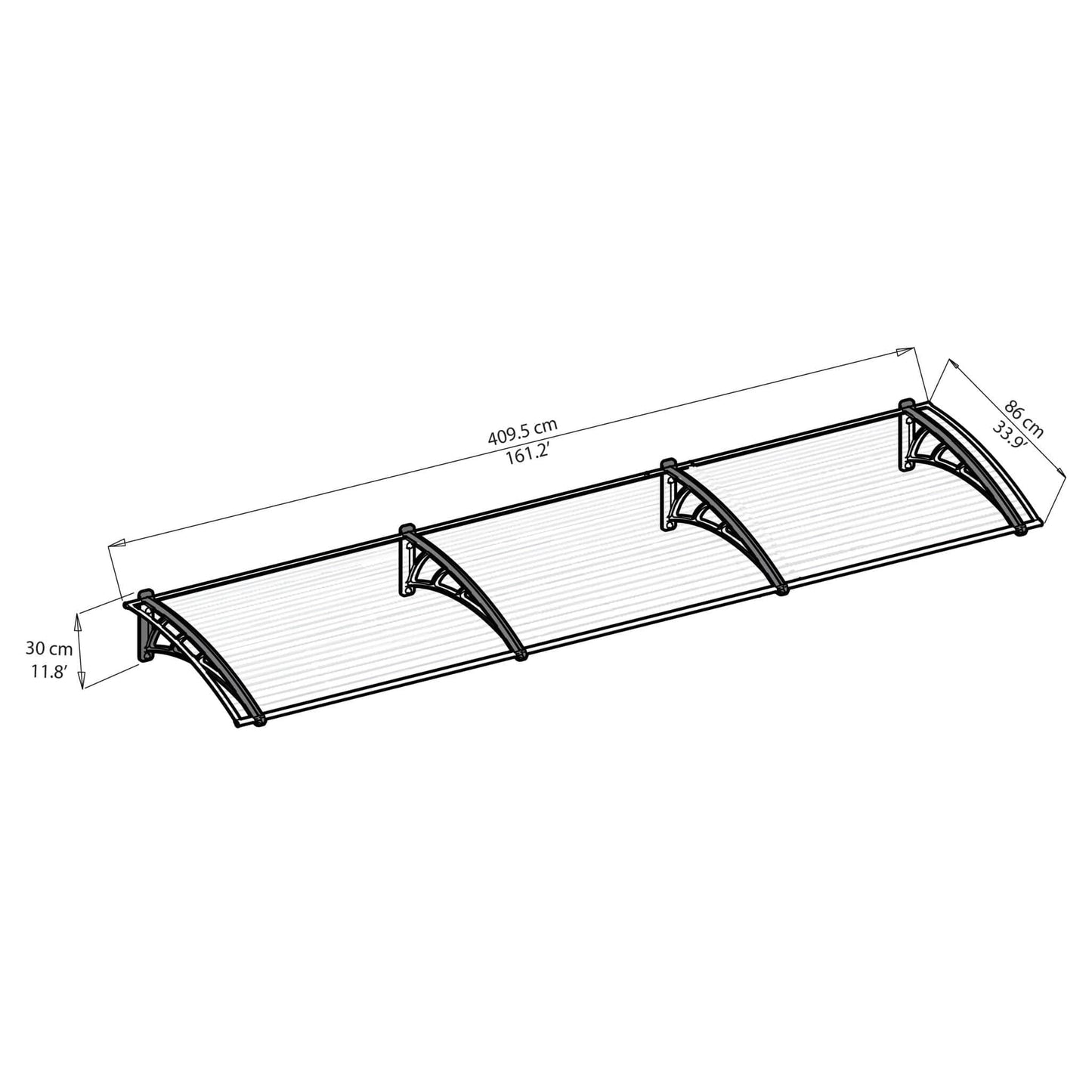 Palram - Canopia Neo Awning - mygreenhousestore.com