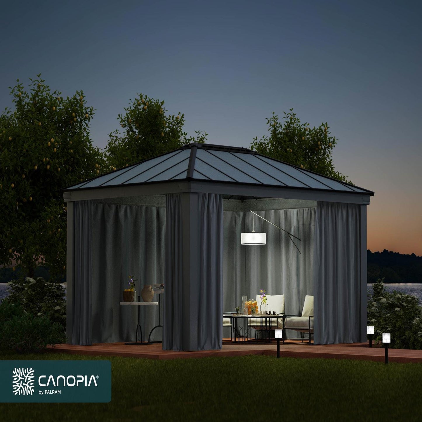 Palram - Canopia Gazebo Accessories Palram - Canopia | Dallas 4900 12x16 ft Curtain Set HG2006