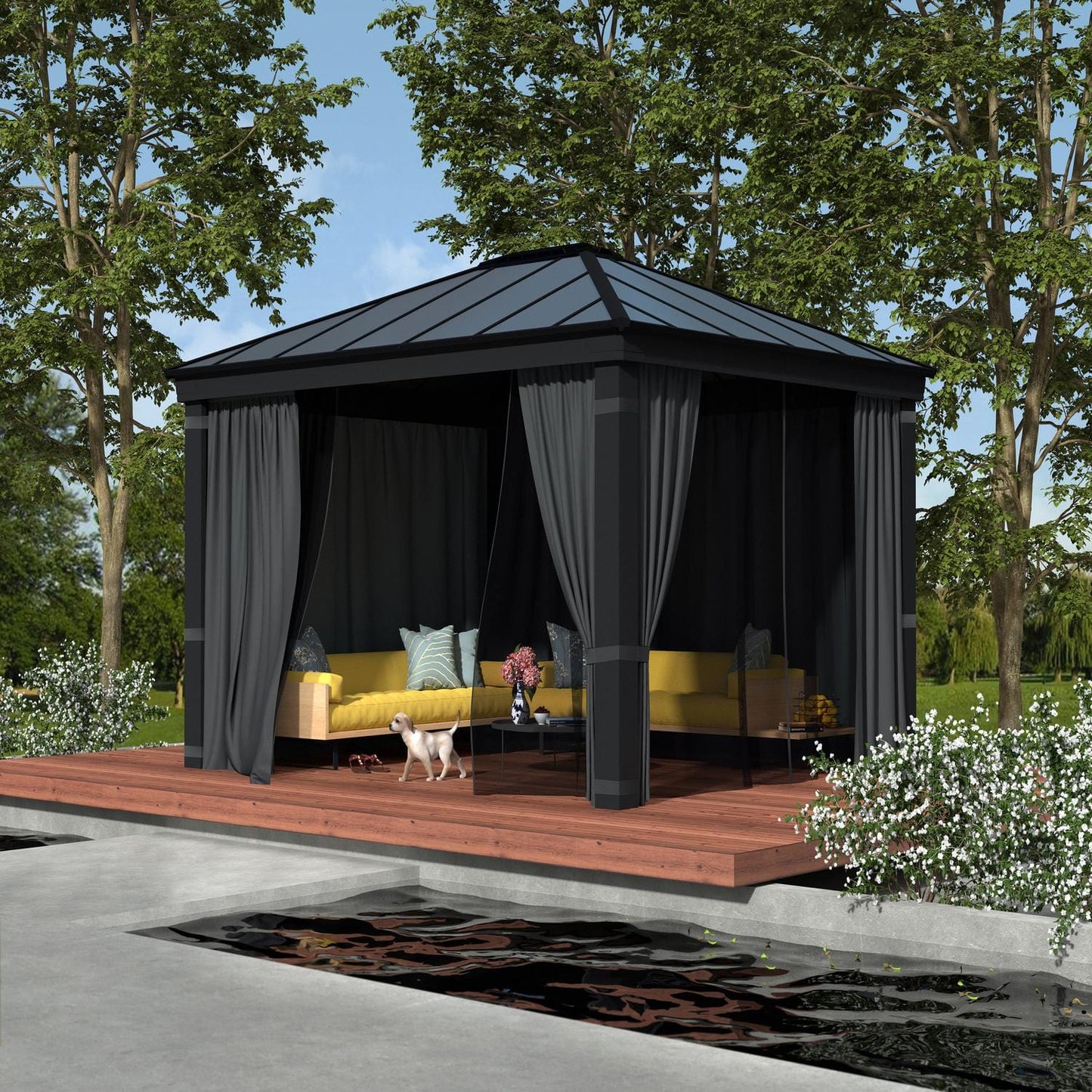 Palram - Canopia Gazebos Palram - Canopia | Dallas 4300 14x12 ft Gazebo HG9142