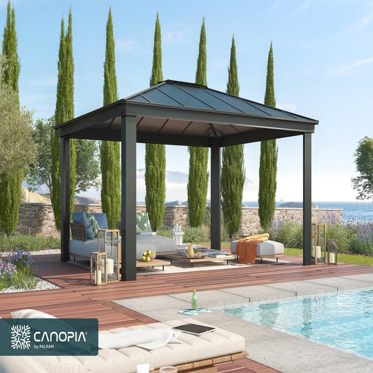 Palram - Canopia Gazebos Palram - Canopia | Dallas 4300 14x12 ft Gazebo HG9142