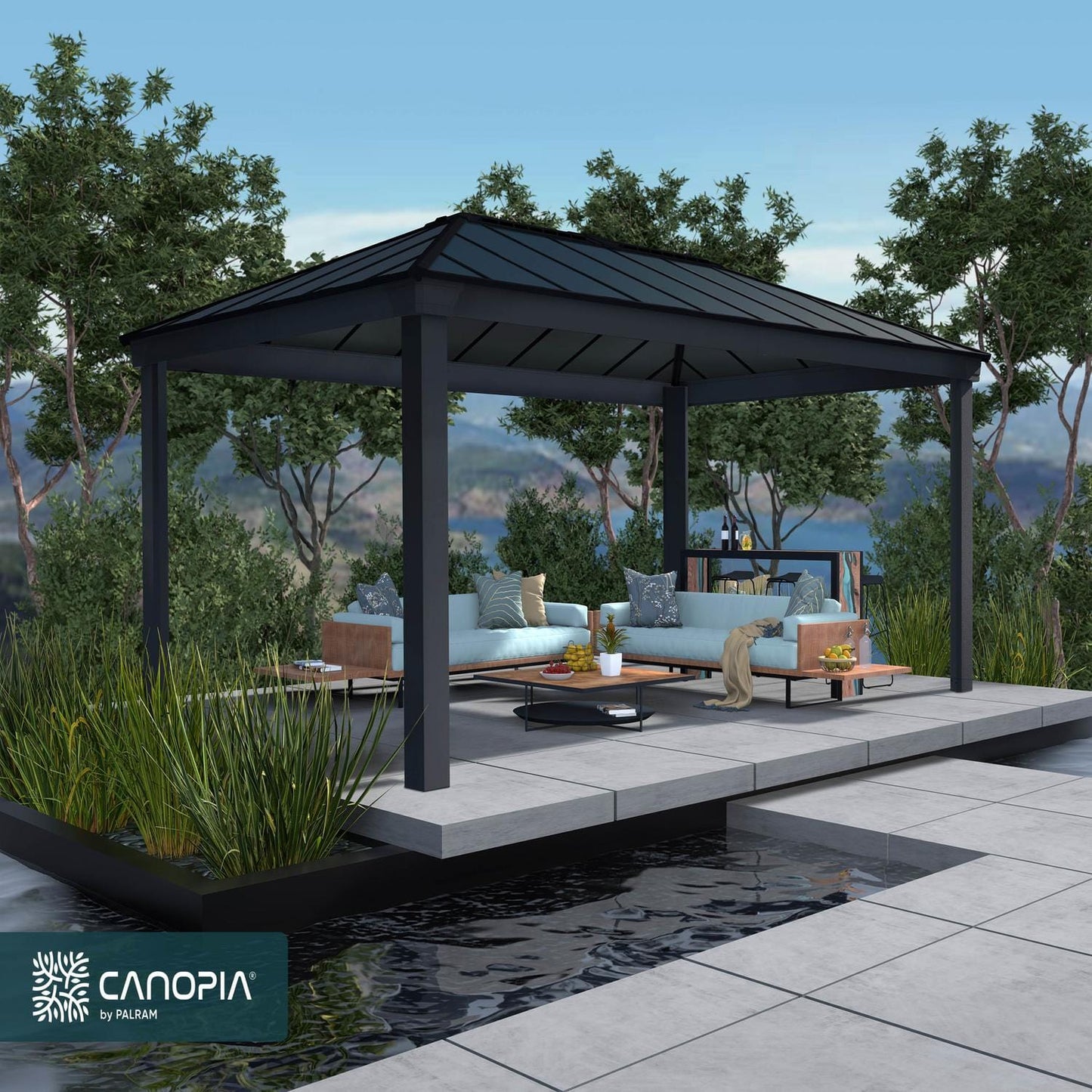 Palram - Canopia Gazebos Palram - Canopia | Dallas 6100 20x12 ft Gazebo HG9148
