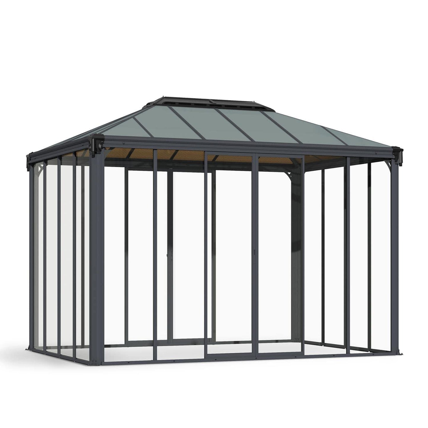 Palram - Canopia Gazebos Palram - Canopia | Ledro 10x14 ft Enclosed Gazebo - Gray/Bronze HG9189