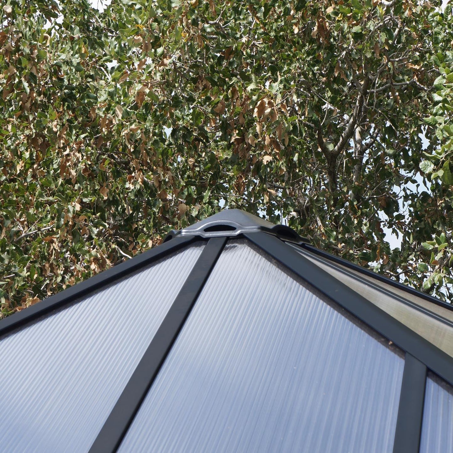 Palram - Canopia Gazebos Palram - Canopia | Ledro 12x12 ft Enclosed Gazebo w/screen doors - Gray/Bronze HG9193