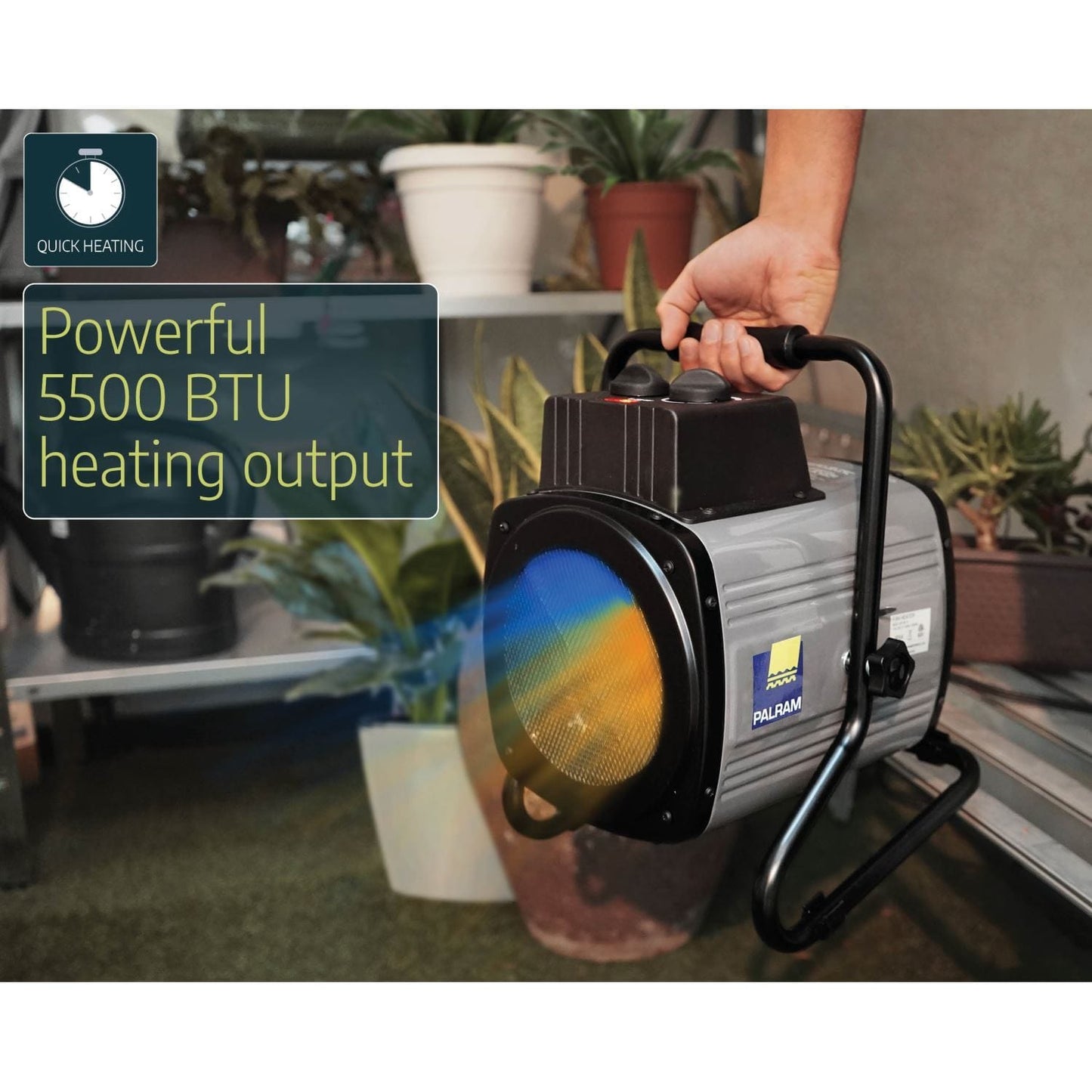 Palram - Canopia Greenhouse Accessories Palram - Canopia | 1500W Portable Fan Heater HG1040