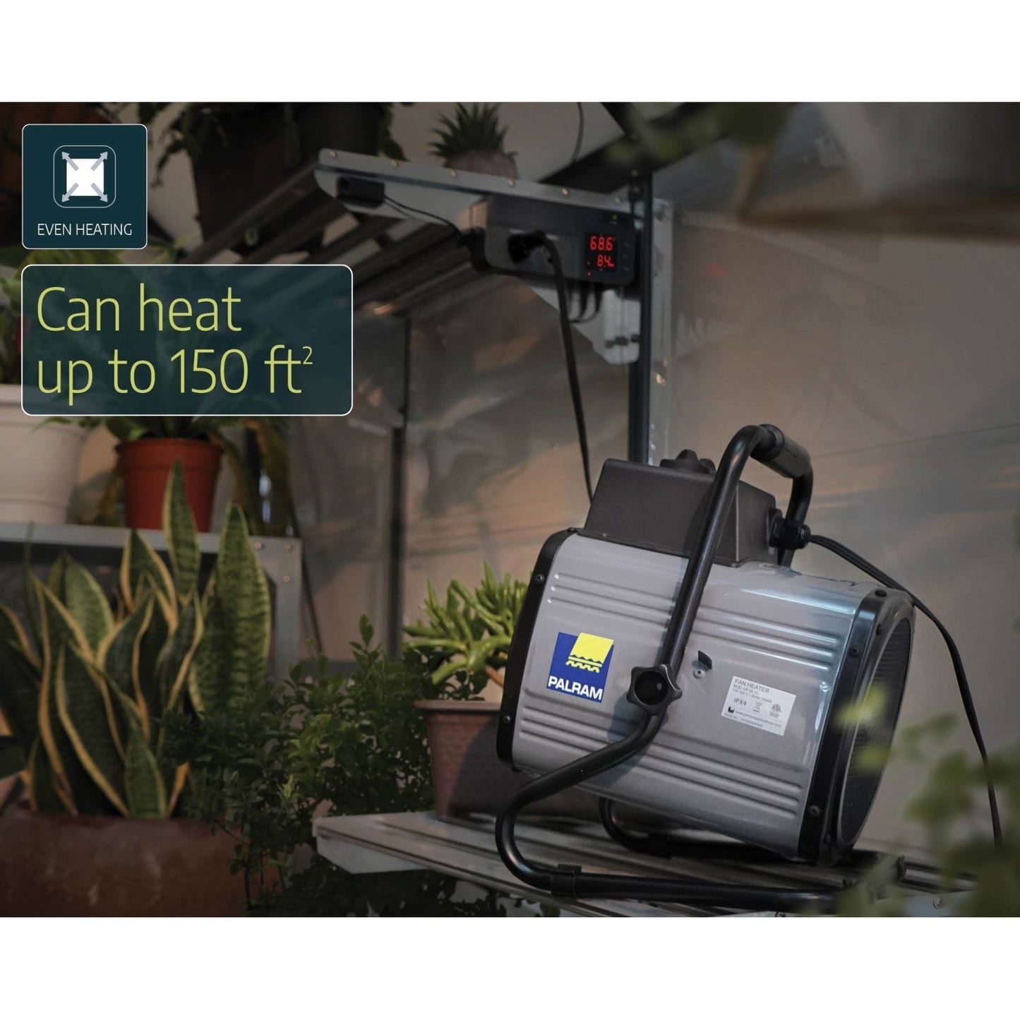 Palram - Canopia Greenhouse Accessories Palram - Canopia | 1500W Portable Fan Heater HG1040