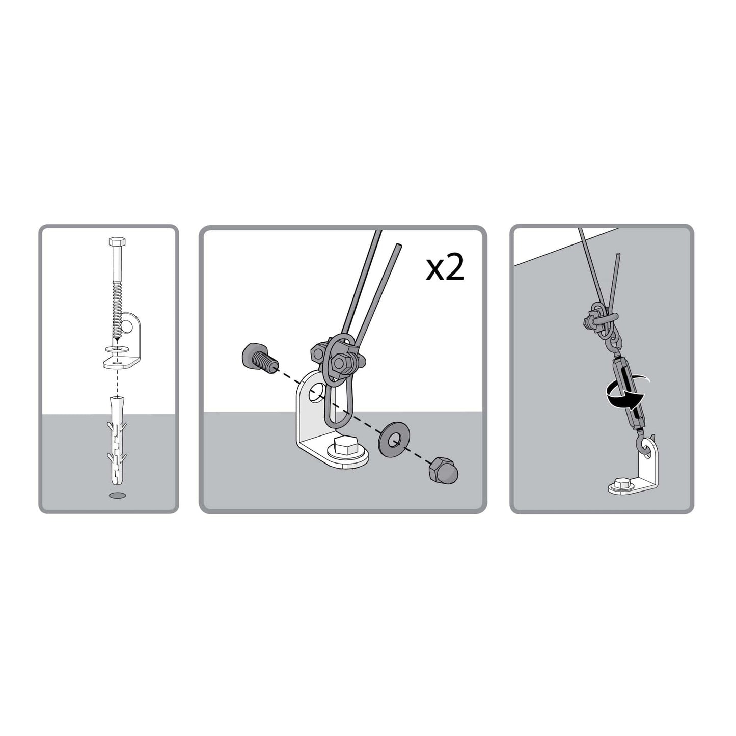 Palram - Canopia Anchor Kit for Mythos, Hybrid, Essence Greenhouses - mygreenhousestore.com