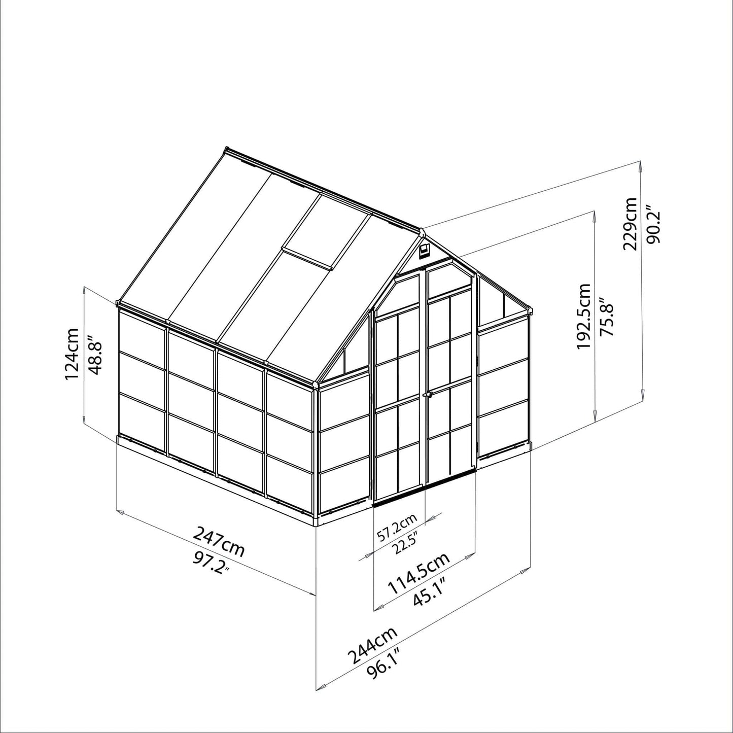 Palram - Canopia Balance Greenhouse - mygreenhousestore.com