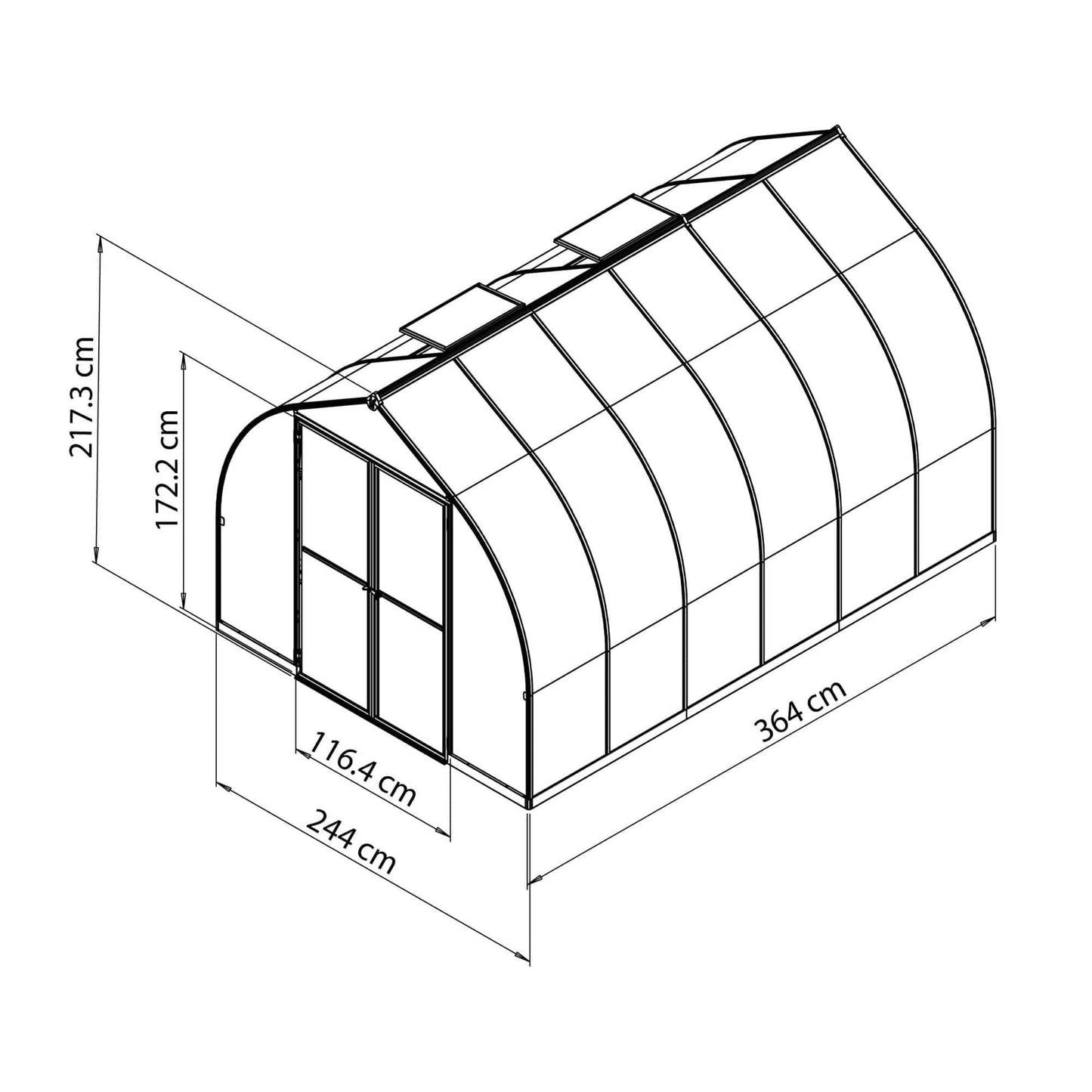 Palram - Canopia-Bella-Greenhouse - mygreenhousestore.com