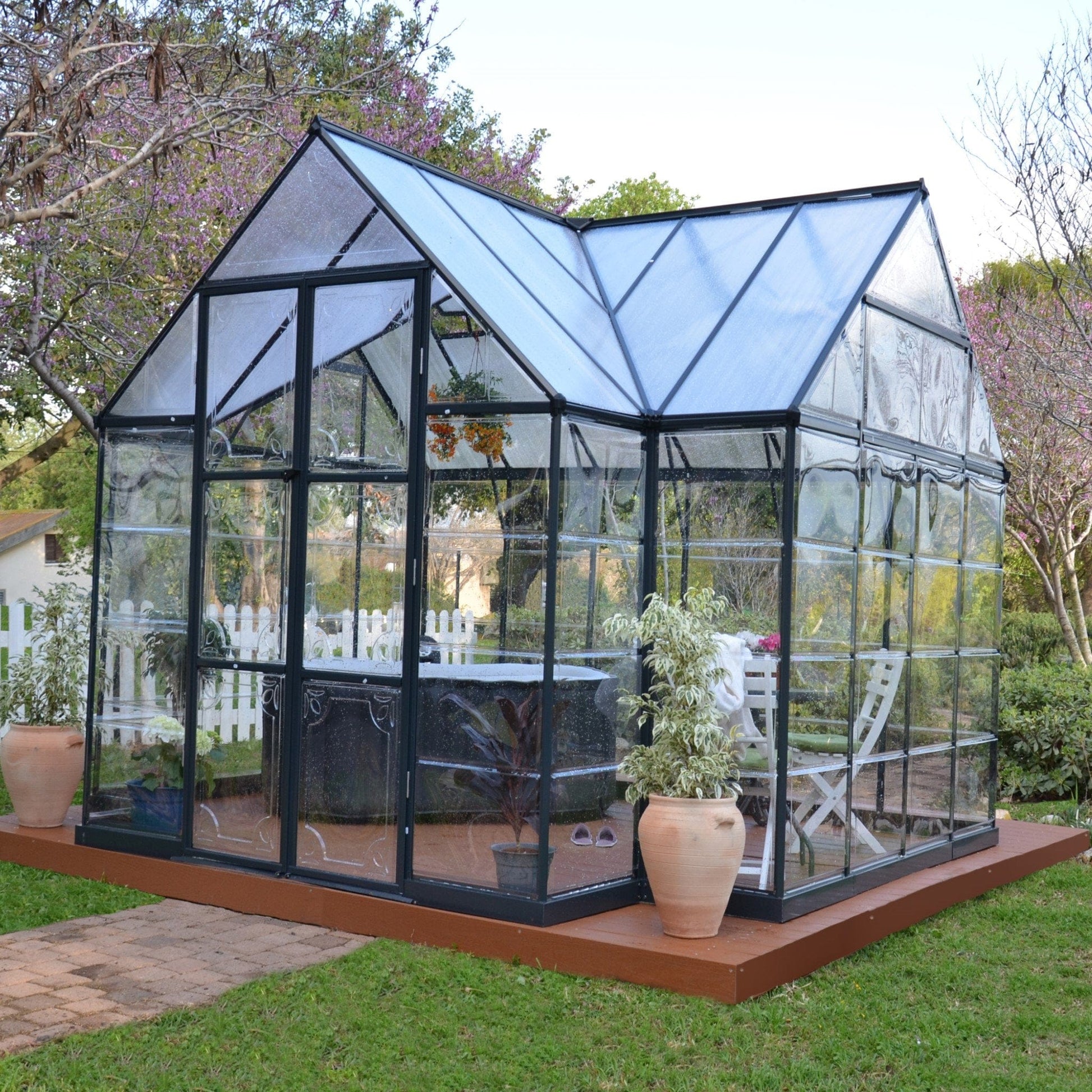 Palram - Canopia Chalet 12' x 10' Greenhouse - mygreenhousestore.com