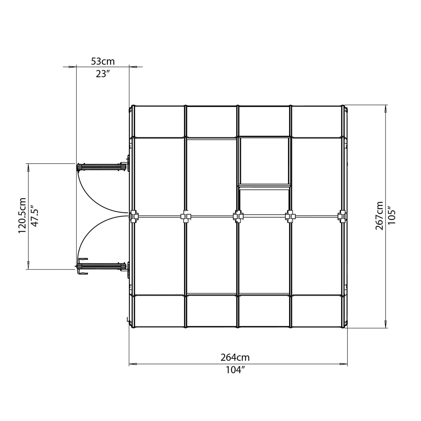 Palram - Canopia Grand Gardener Greenhouse - Clear - mygreenhousestore.com