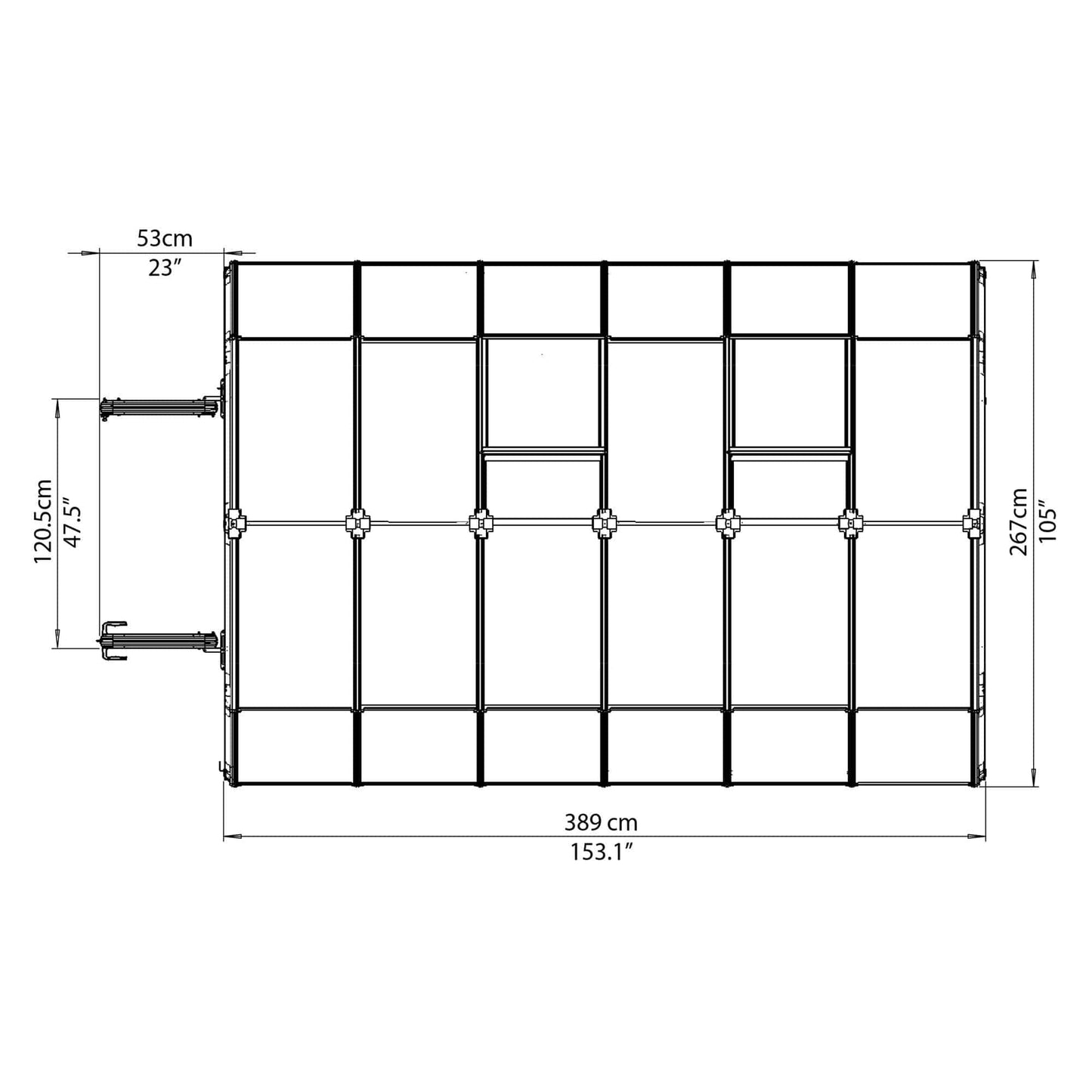 Palram - Canopia Grand Gardener Greenhouse - Clear - mygreenhousestore.com