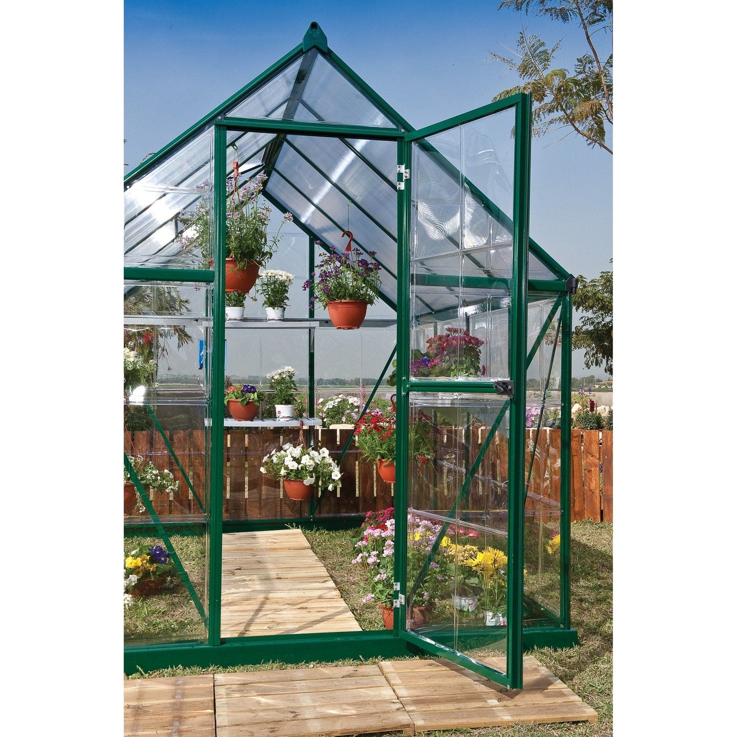 Palram - Canopia Greenhouse Kit Palram - Canopia | Hybrid Greenhouse 6X8 ft Green HG5508G-1B