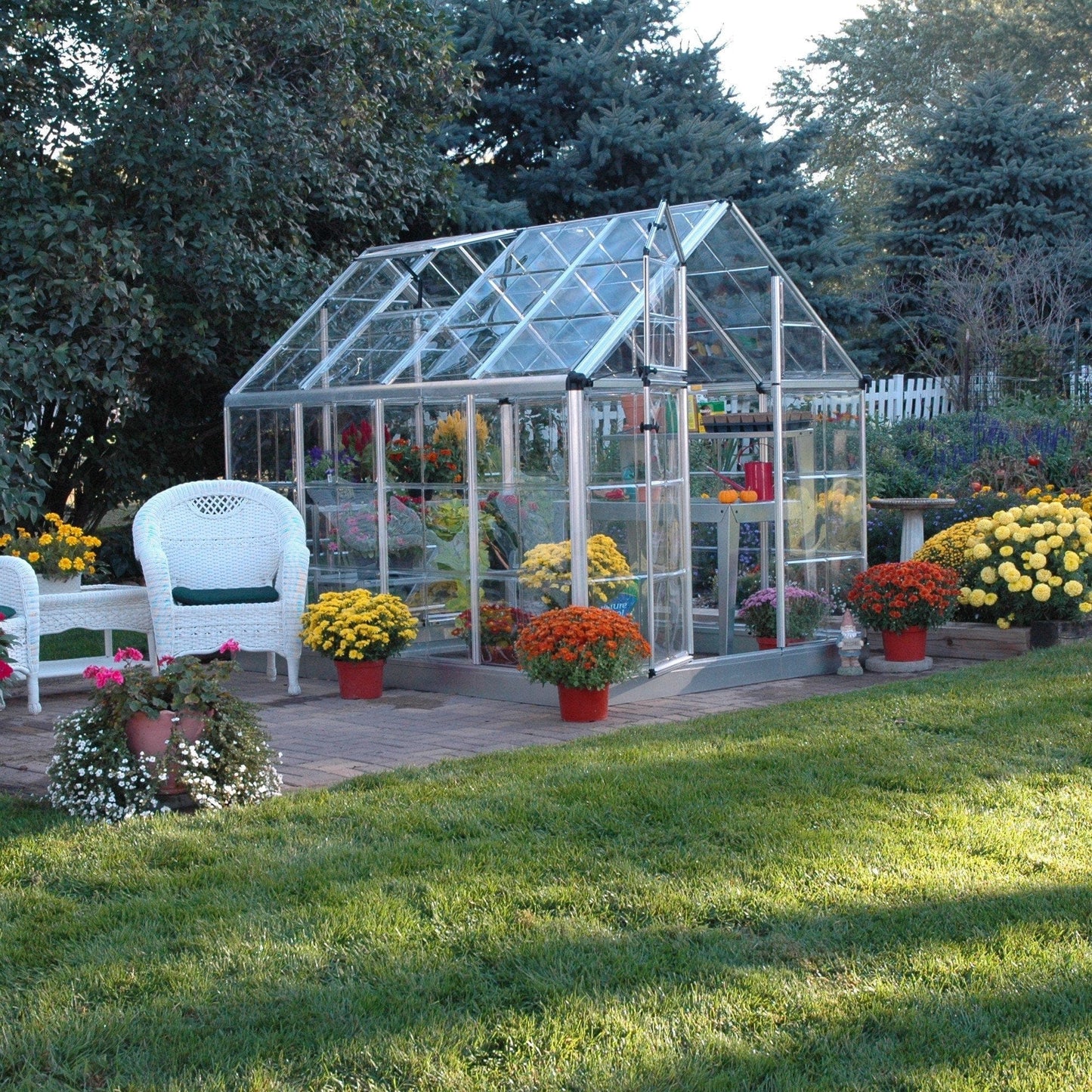 Palram - Canopia Snap & Grow Greenhouse - 6' Wide - Silver - mygreenhousestore.com