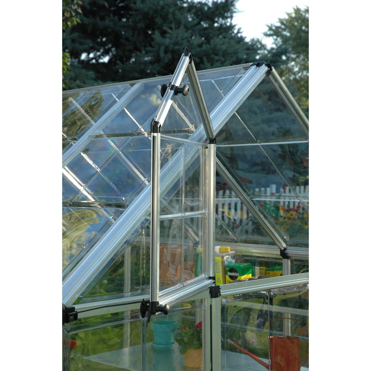Palram - Canopia Snap & Grow Greenhouse - 6' Wide - Silver - mygreenhousestore.com
