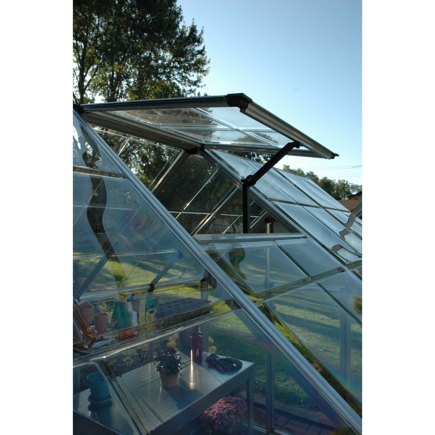 Palram - Canopia Snap & Grow Greenhouse - 6' Wide - Silver - mygreenhousestore.com
