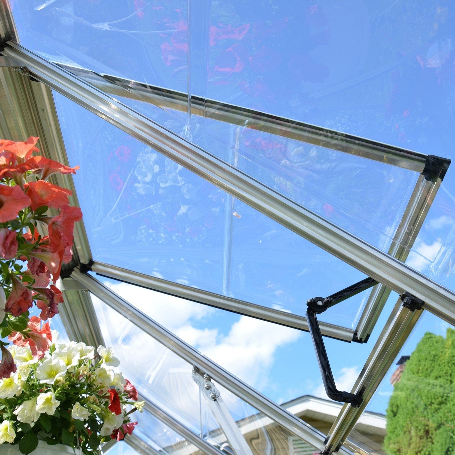 Palram - Canopia Snap & Grow Greenhouse - 8' Wide - Silver - mygreenhousestore.com
