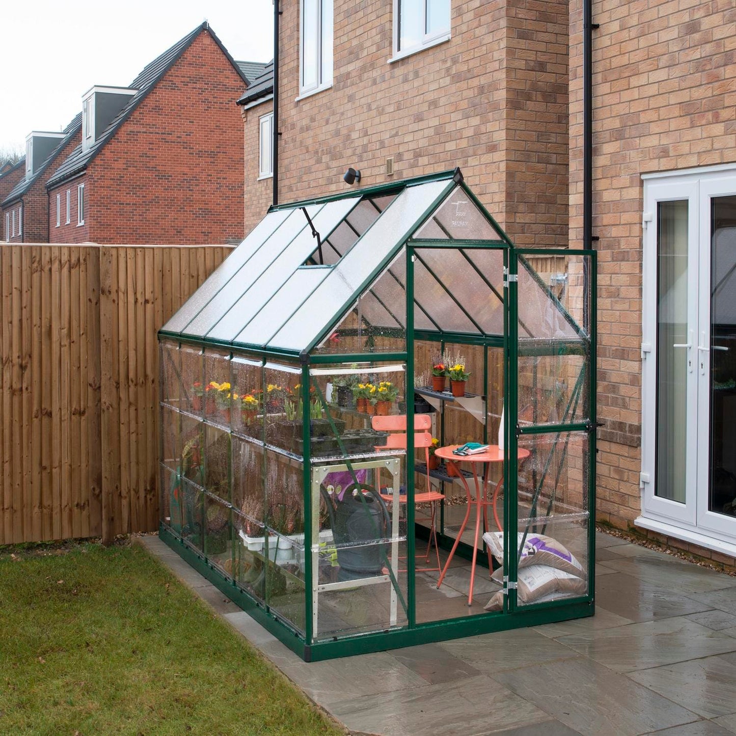 Palram - Canopia Greenhouses Palram - Canopia | Hybrid 6x10 Ft Greenhouse - Green HG5510G