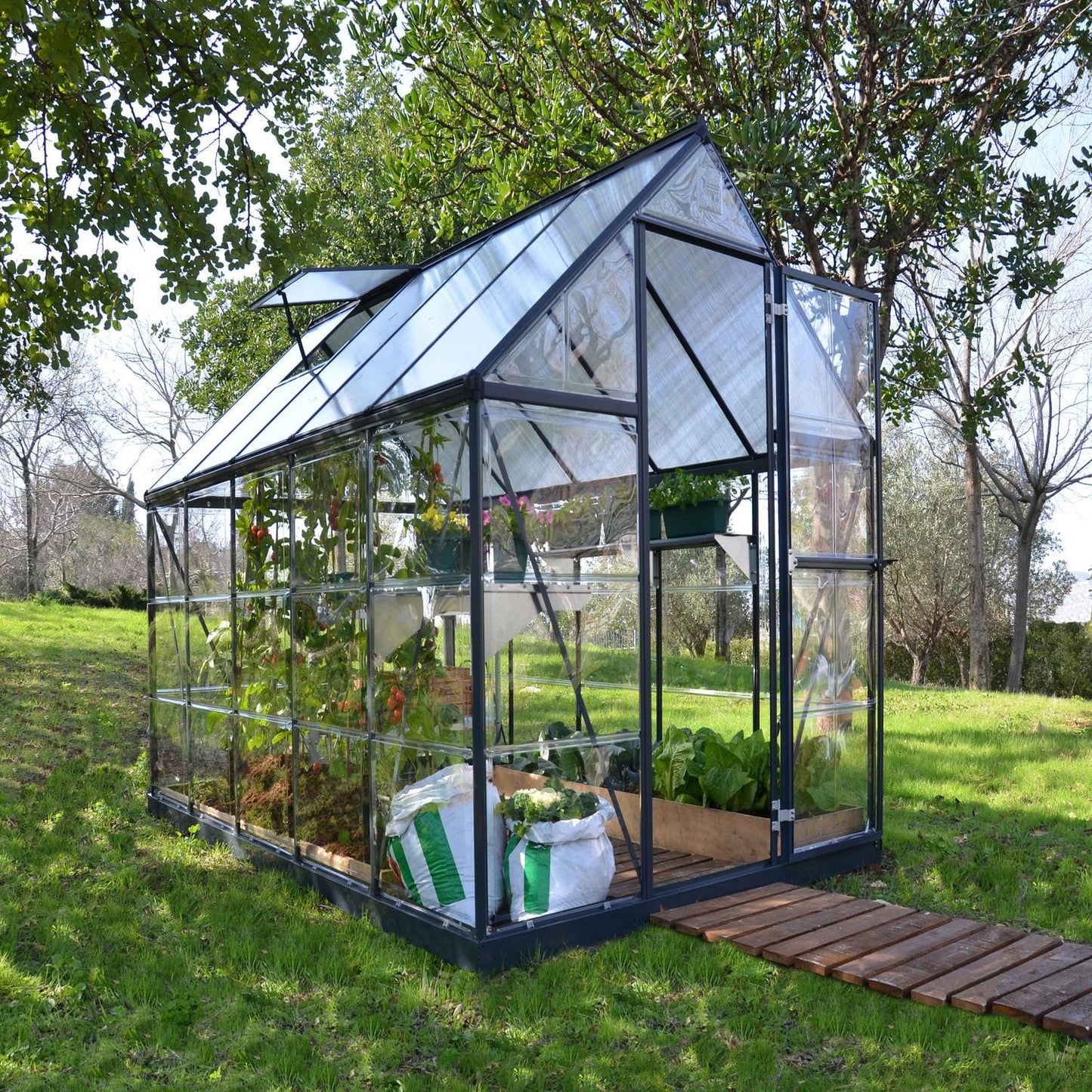 Palram - Canopia Greenhouses Palram - Canopia | Hybrid Greenhouse 6x10 Ft - Gray HG5510Y