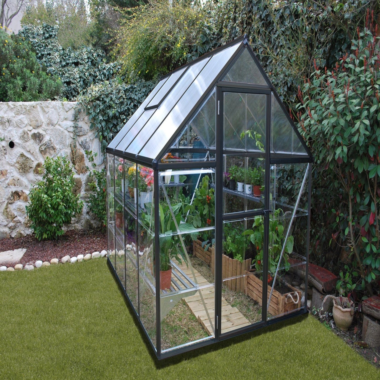 Palram - Canopia Greenhouses Palram - Canopia | Hybrid Greenhouse 6x8 Ft - Gray HG5508Y