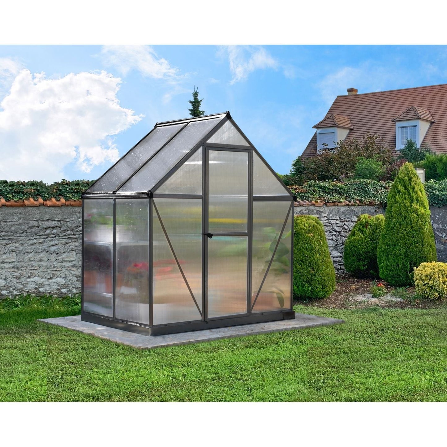 Palram - Canopia Greenhouses Palram - Canopia | Mythos Greenhouse 6x4 Ft - Gray HG5005Y