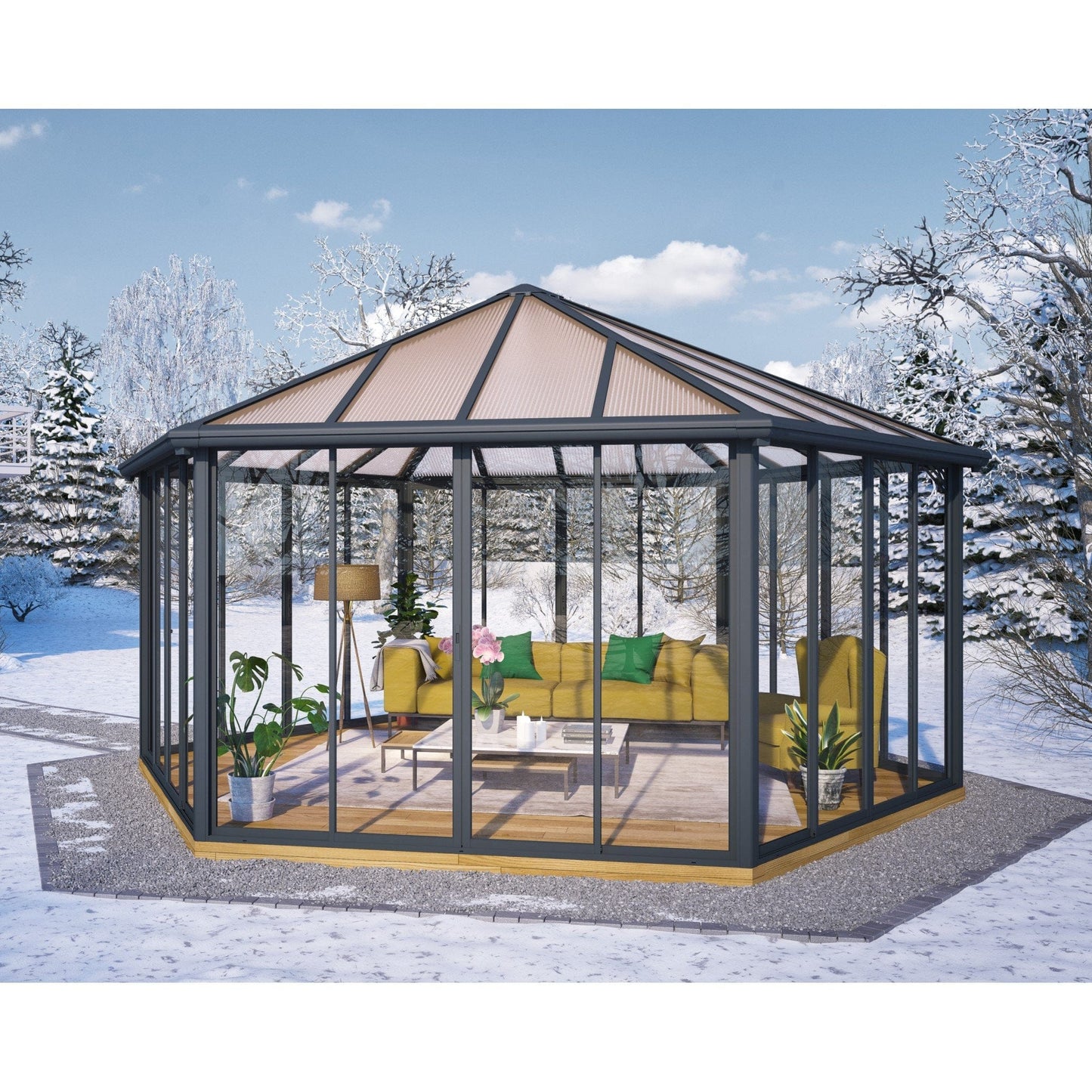 Palram - Canopia Garda Garden Gazebo - mygreenhousestore.com