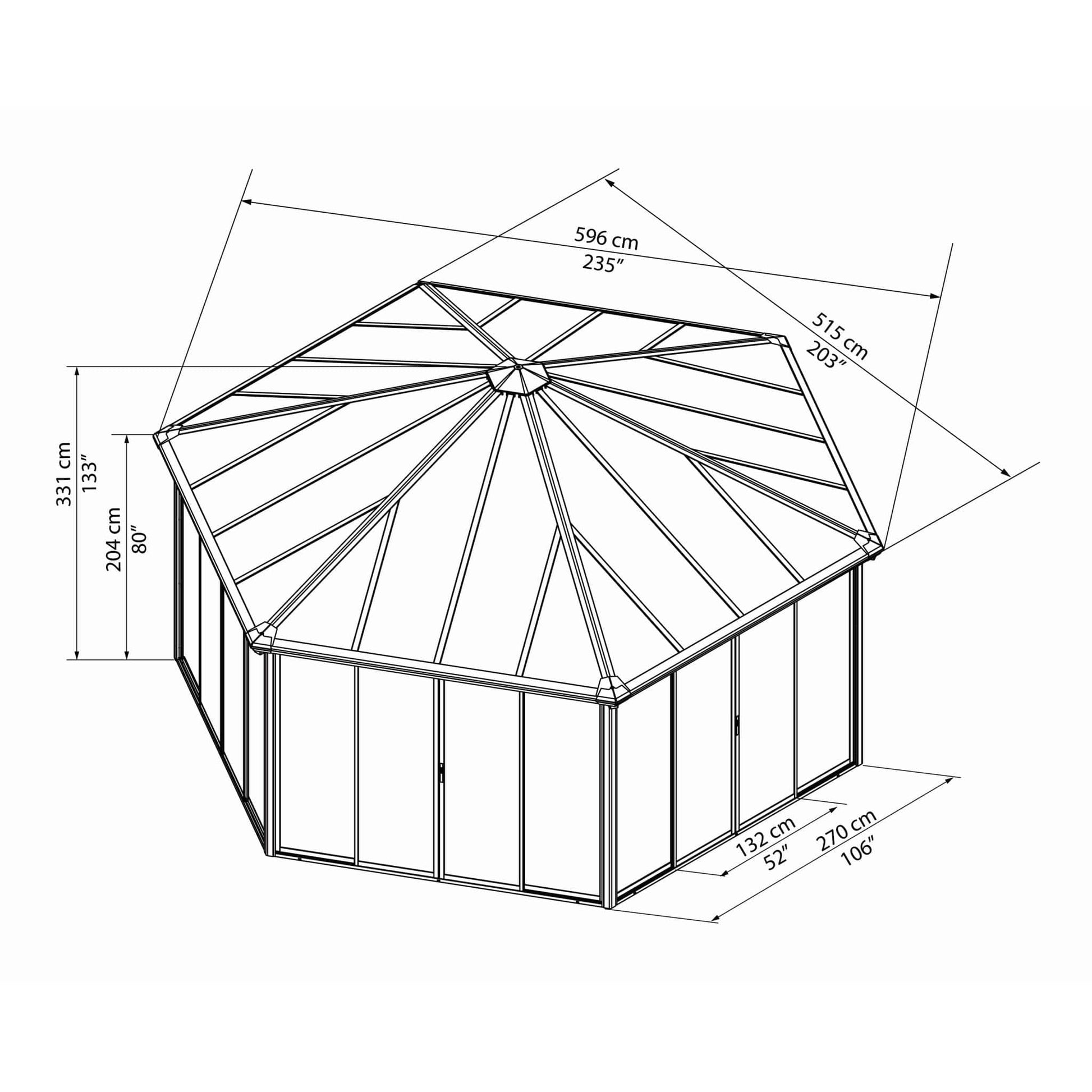 Palram - Canopia Garda Garden Gazebo - mygreenhousestore.com