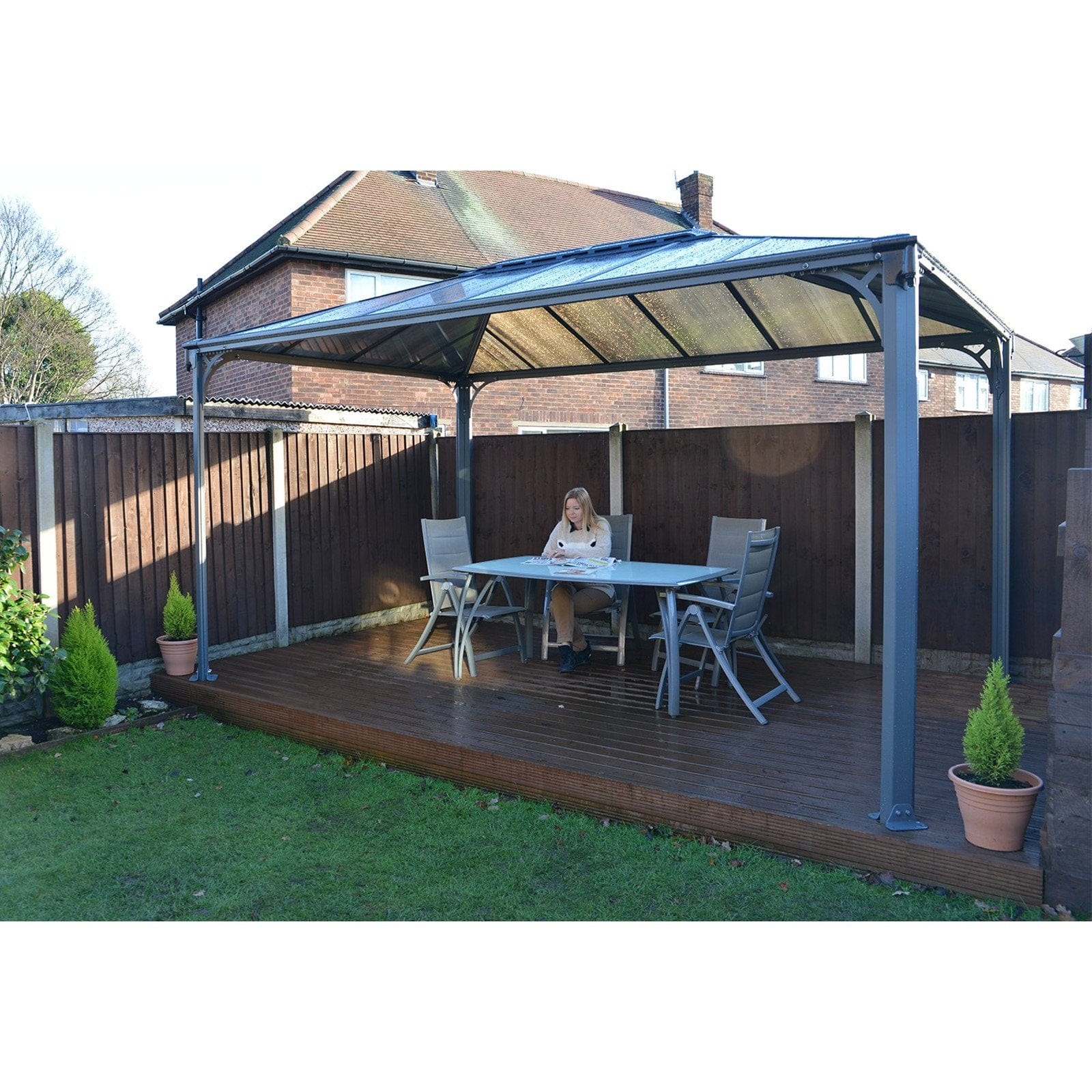 Palram - Canopia Martinique 10' x 14' Garden Gazebo - mygreenhousestore.com
