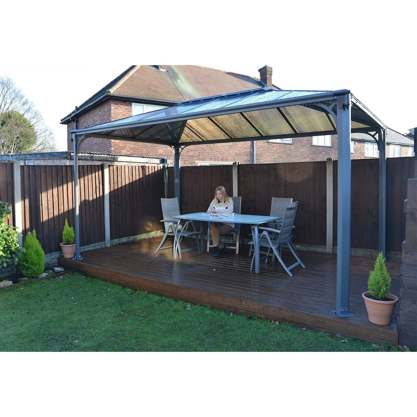Palram - Canopia Martinique 10' x 14' Garden Gazebo - mygreenhousestore.com