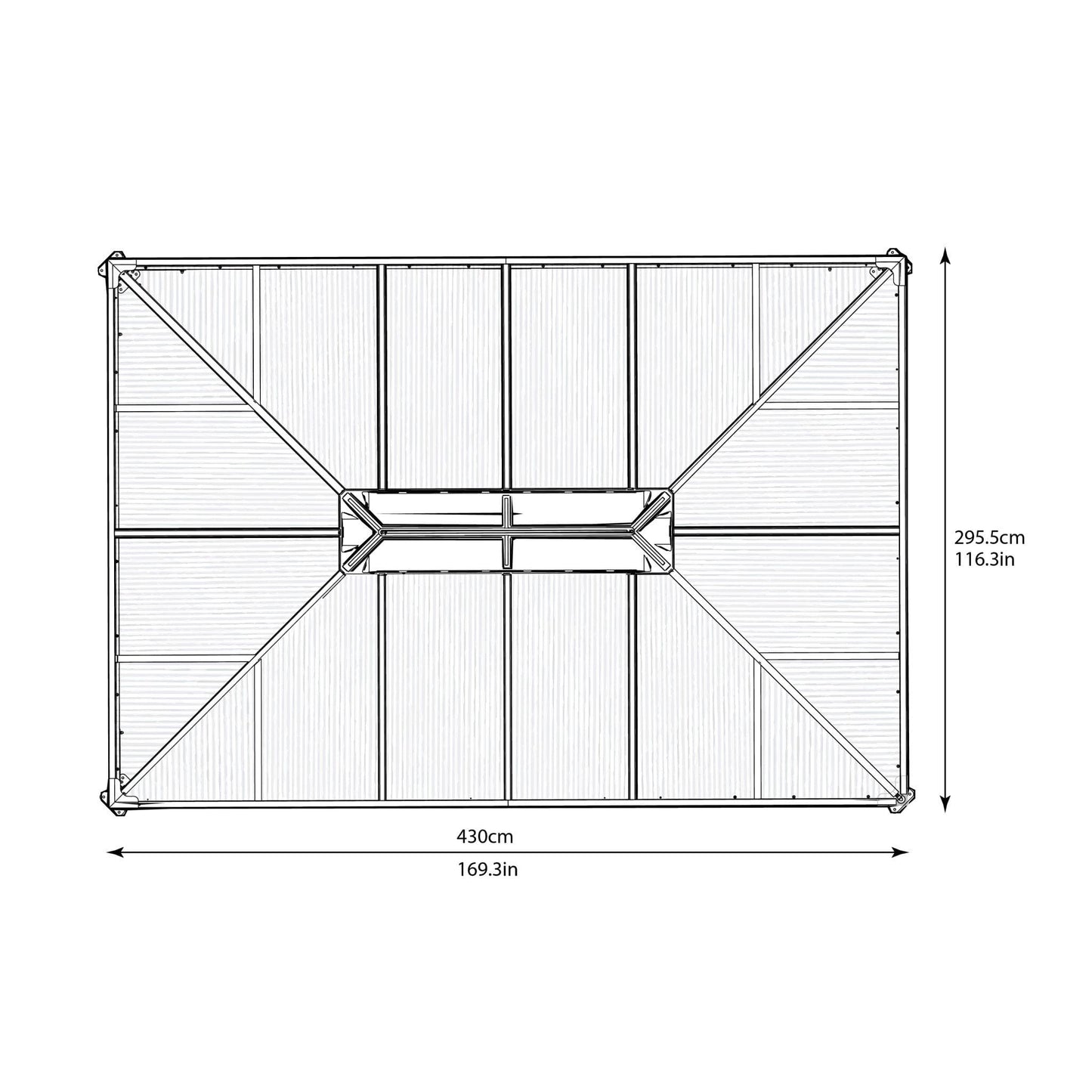 Palram - Canopia Martinique 10' x 14' Garden Gazebo - mygreenhousestore.com