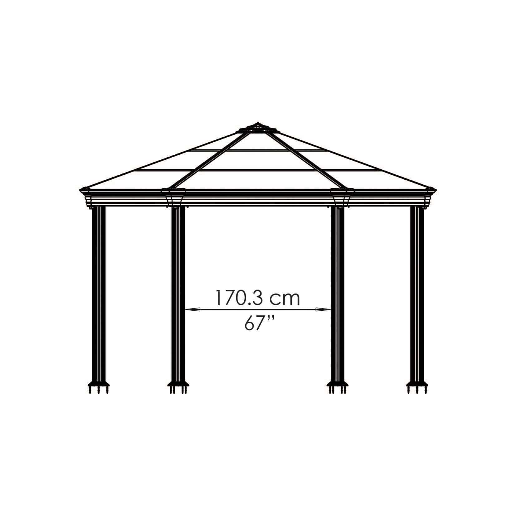 Palram - Canopia Roma Garden Gazebo - mygreenhousestore.com