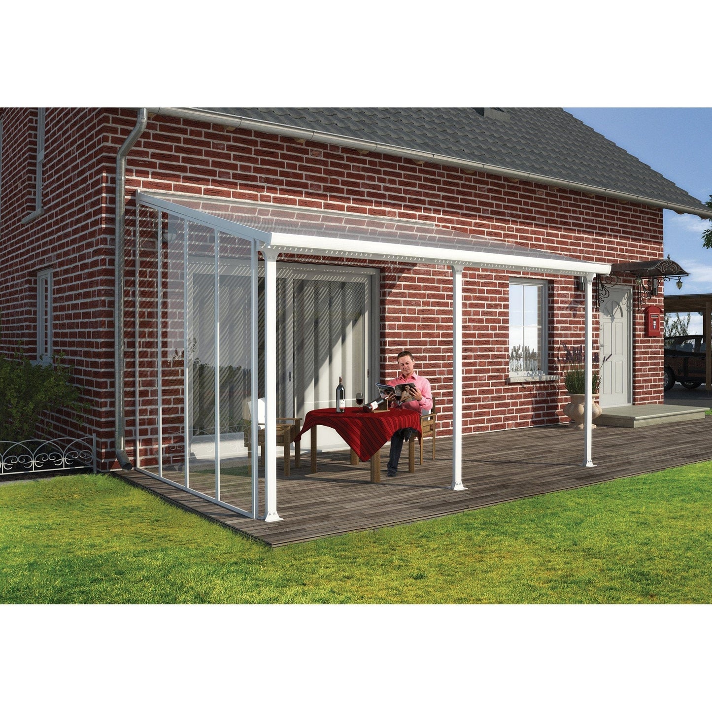 Palram - Canopia Feria 10' Patio Cover Sidewall - mygreenhousestore.com