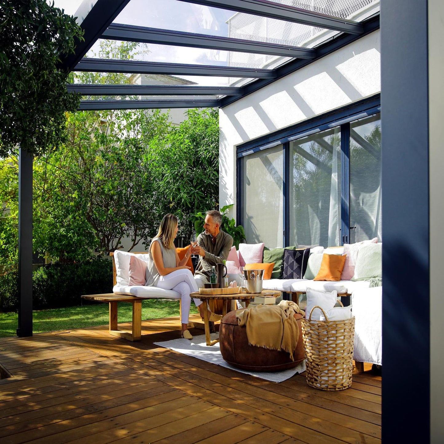Palram - Canopia Patio Cover Palram - Canopia | Stockholm 11x17 ft Patio Cover - Gray/Clear HG9455