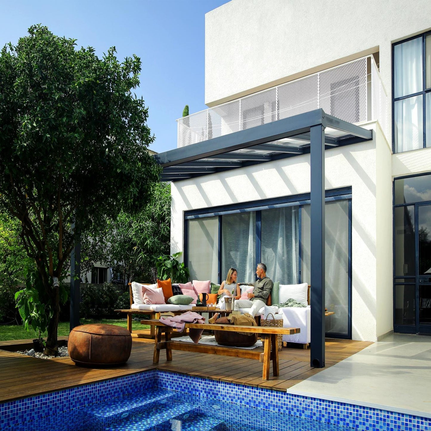 Palram - Canopia Patio Cover Palram - Canopia | Stockholm 11x17 ft Patio Cover - Gray/Clear HG9455