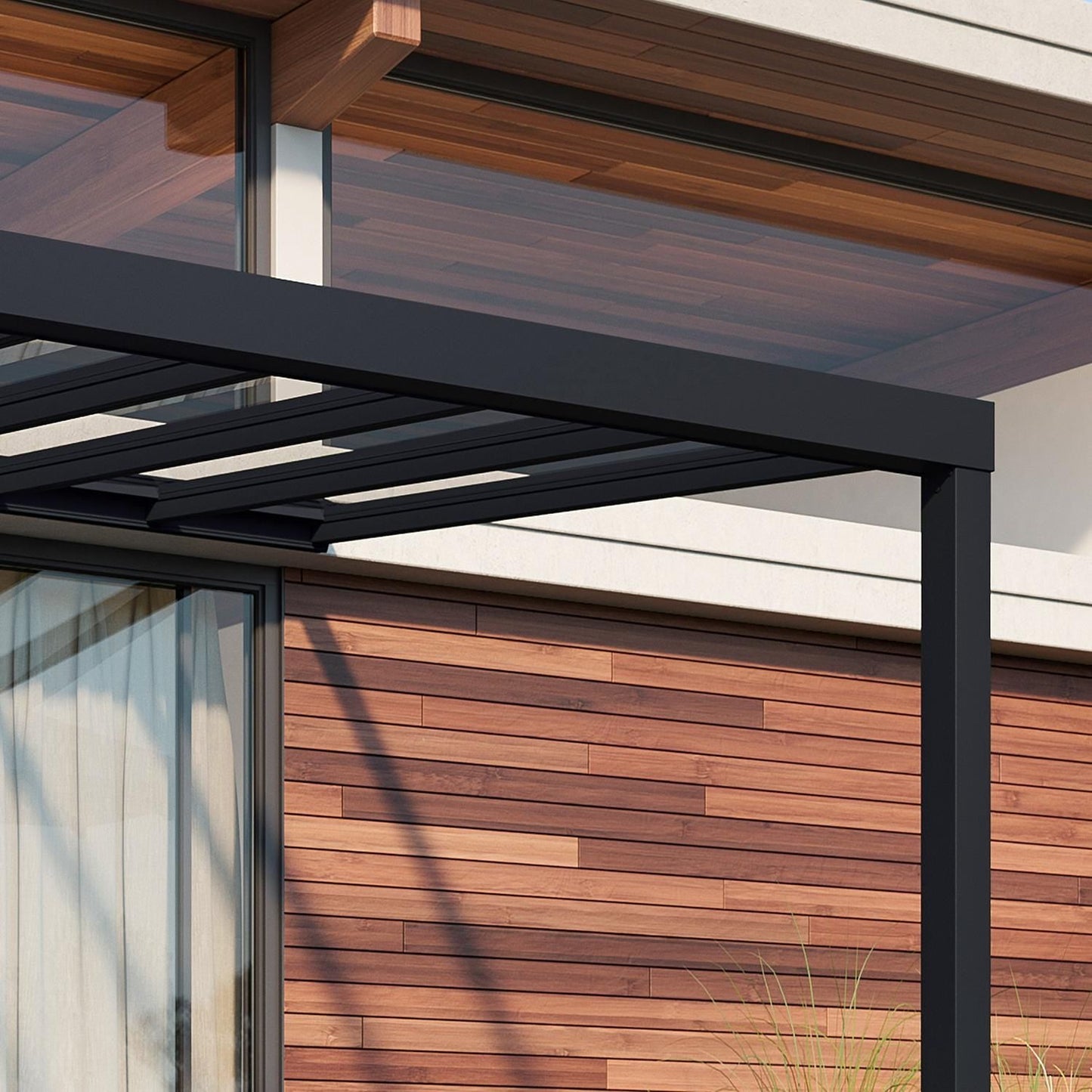 Palram - Canopia Patio Cover Palram - Canopia | Stockholm 11x31 ft Patio Cover - Gray/Clear HG9466