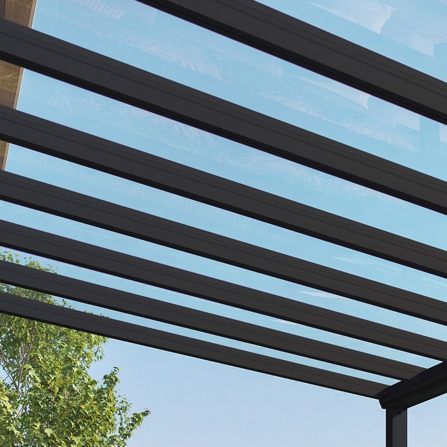 Palram - Canopia Patio Cover Palram - Canopia | Stockholm 11x31 ft Patio Cover - Gray/Clear HG9466