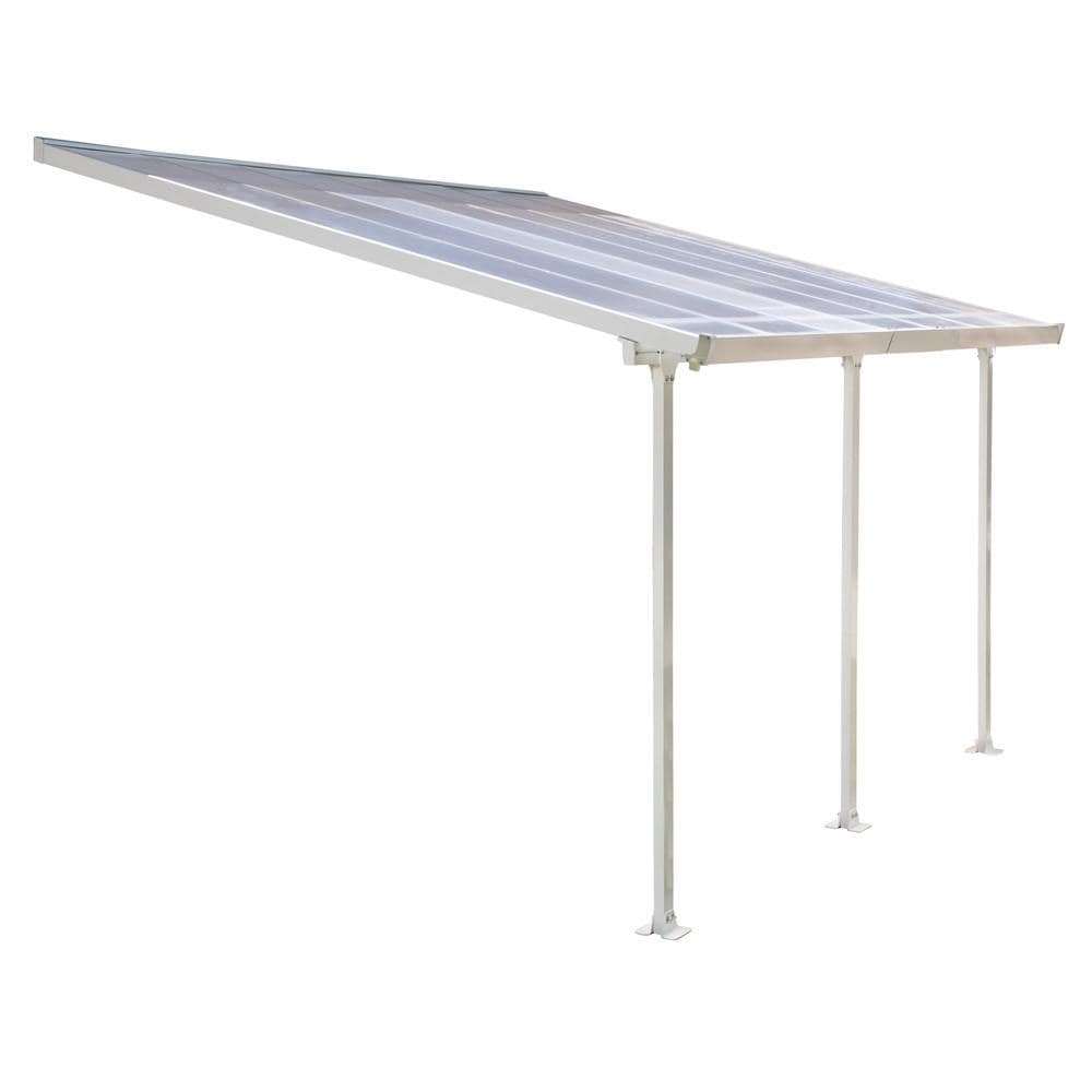 Palram - Canopia Feria Patio Cover - White Clear - mygreenhousestore.com