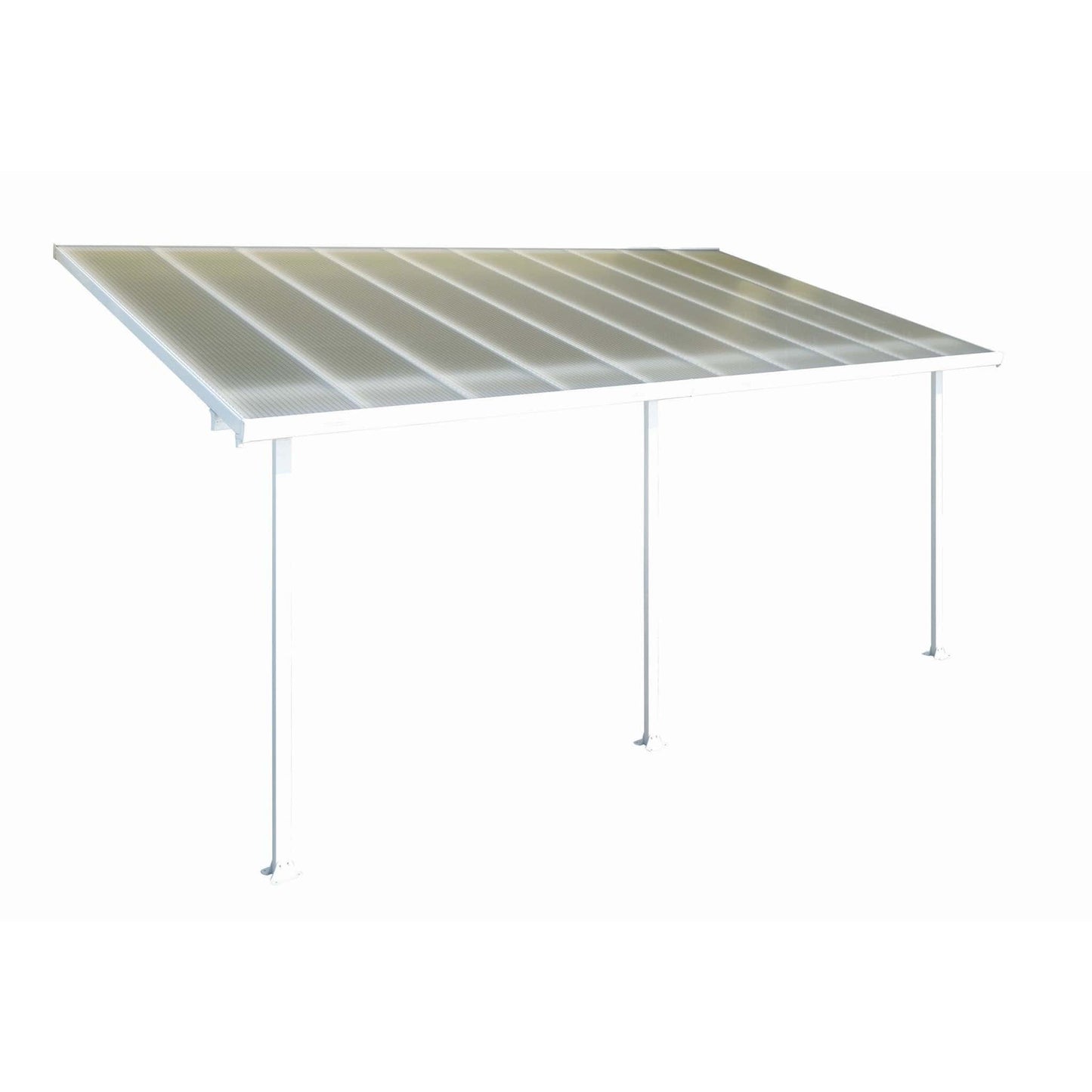 Palram - Canopia Feria Patio Cover - White Clear - mygreenhousestore.com