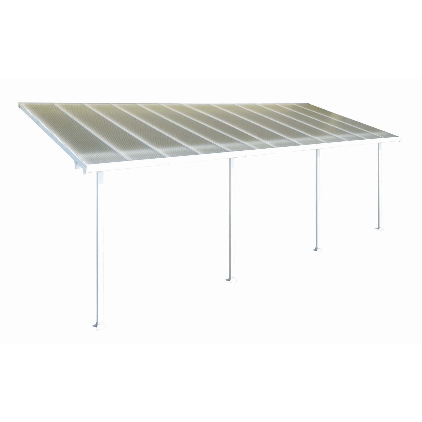 Palram - Canopia Feria Patio Cover - White Clear - mygreenhousestore.com