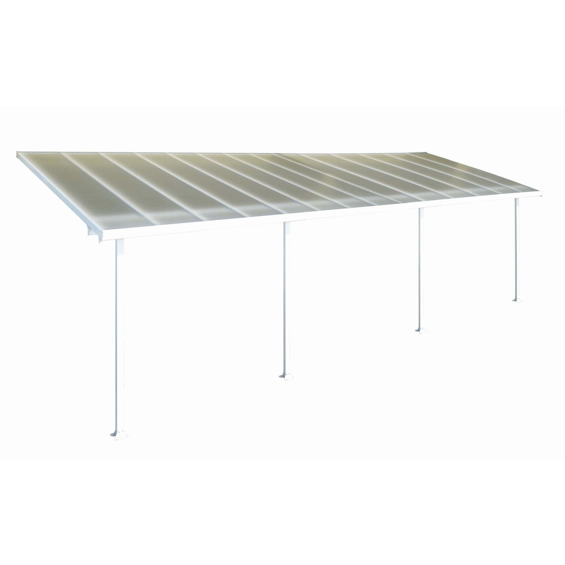 Palram - Canopia Feria Patio Cover - White Clear - mygreenhousestore.com