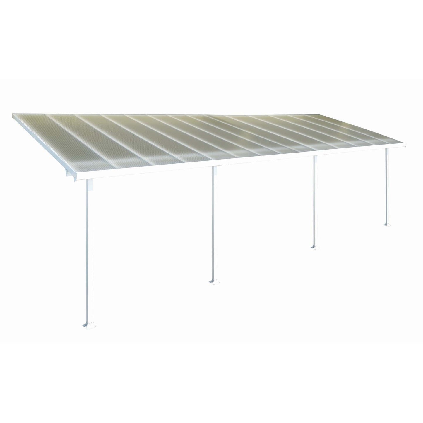 Palram - Canopia Feria Patio Cover - White Clear - mygreenhousestore.com
