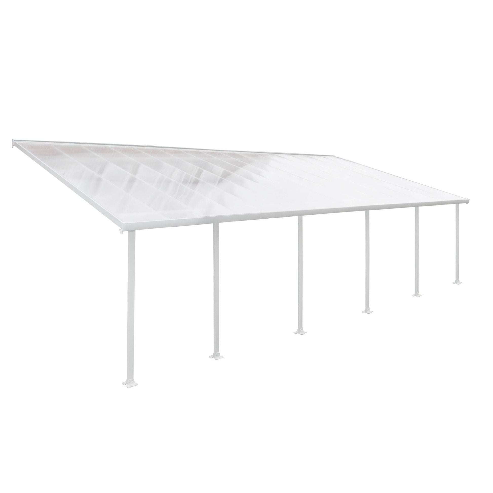 Palram - Canopia Feria Patio Cover - White Clear - mygreenhousestore.com