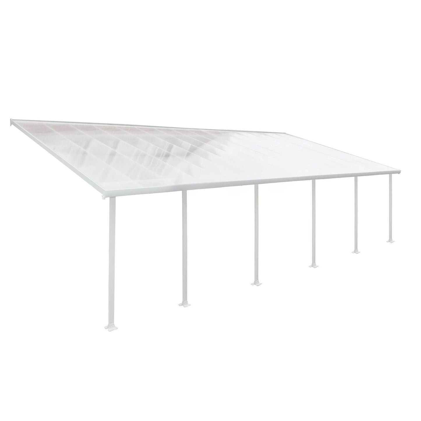 Palram - Canopia Feria Patio Cover - White Clear - mygreenhousestore.com